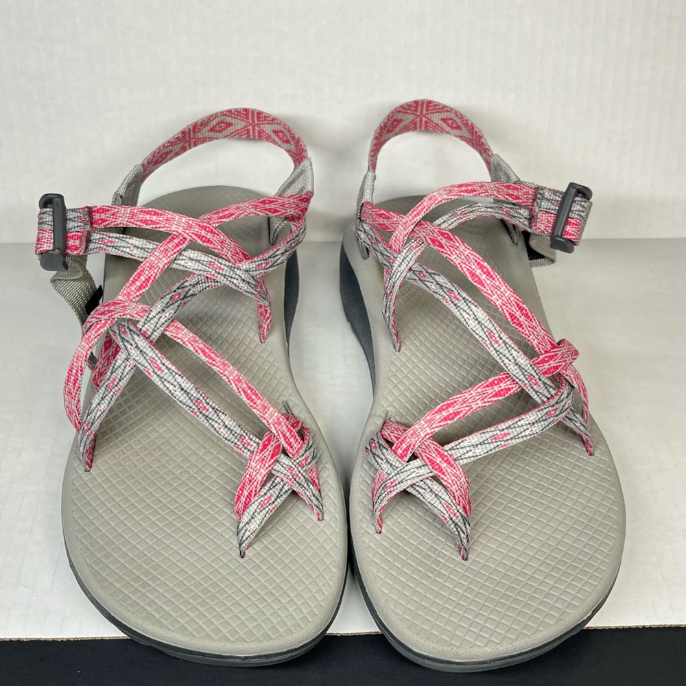 Chaco Z/Cloud X2 Sz US 9 M Womens Strappy Sandals in Trillion Alloy Pink Grey